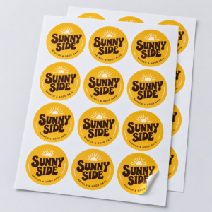 Circle Stickers On Sheet
